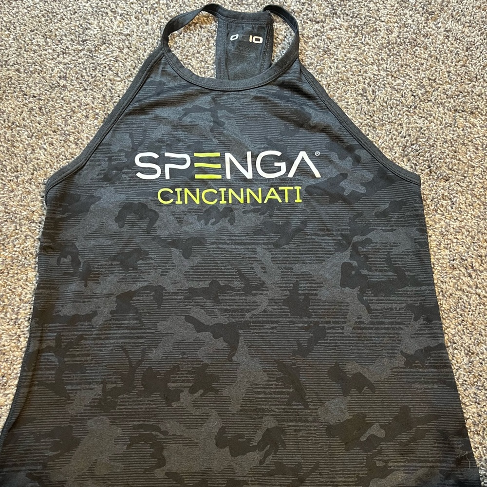SPENGA CINCINNATI high neck tank. Black and grey size small.